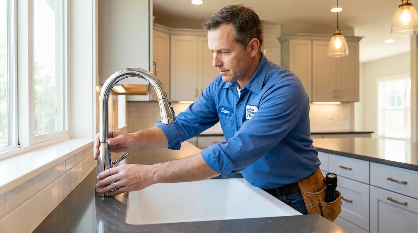 Kitchen faucet installation by Johns Plumbing LLC in Chipley